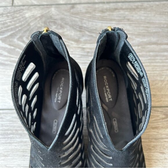 Rockport Black Cutout  Kalila Suede Bootie - Picture 7 of 16